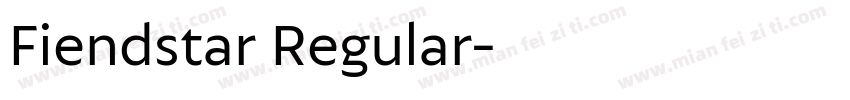 Fiendstar Regular字体转换